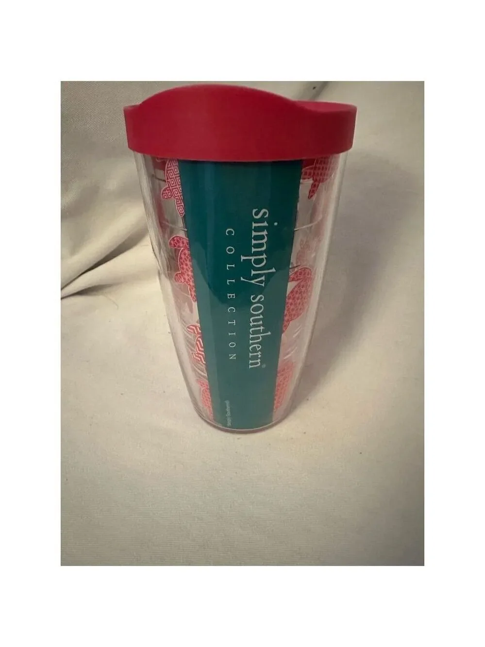 Simply Southern 16oz Pink Turtles Tumbler with Lid Insulated Durable
